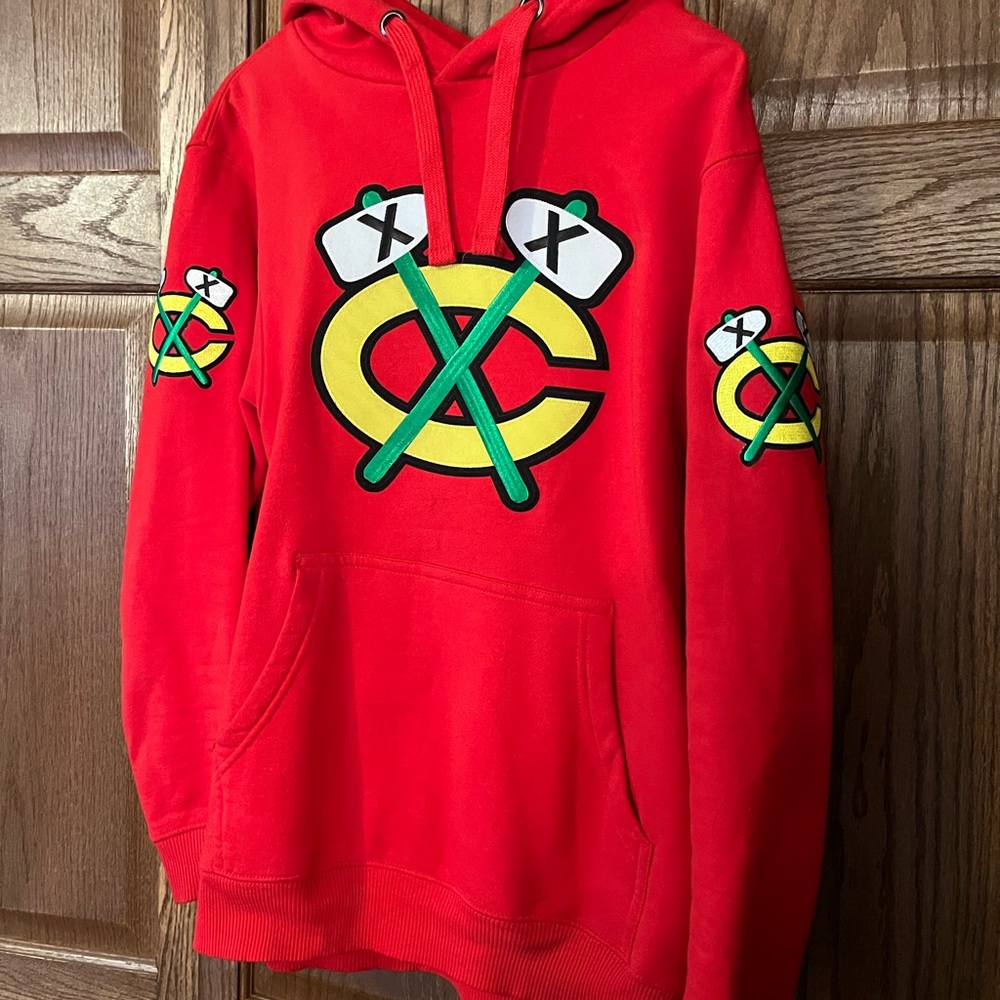 Custom Chicago Blackhawks Hoodie, Size S